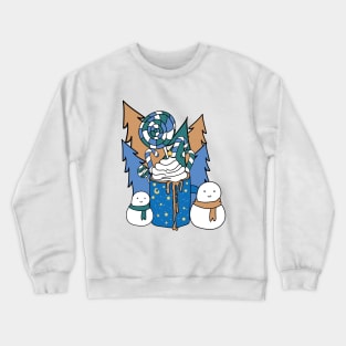 Tis The Season Colorful Winter Design Crewneck Sweatshirt